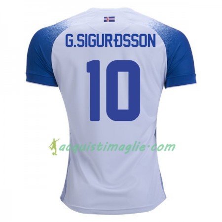 Divisa di Calcio Islanda G.Sigurdsson 10 Trasferta Mondiali 2018